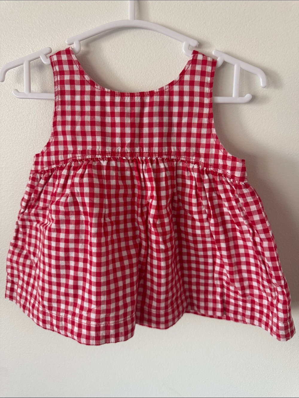 GAP Red & White Gingham Baby Dress